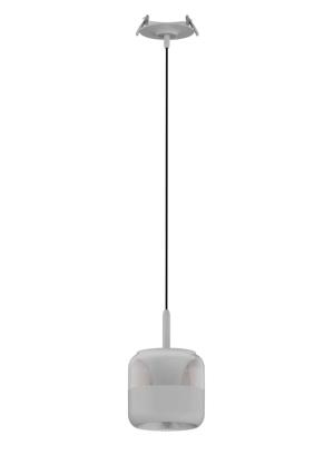 Recessed Base Suspended Pendant Light with Glass Shade