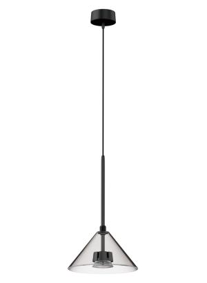 Anti-Glare Surface-Mounted Base Single-Head Suspended Pendant Light with Glass Shade