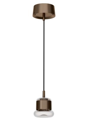 Surface-Mounted Base Suspended Pendant Light with Double Glass Shade