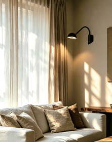 Long Curved Adjustable Wall Sconce