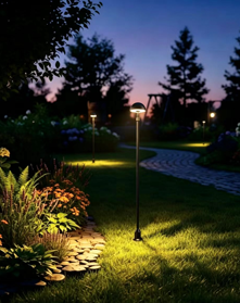 Straight Pole Mushroom Bollard Light